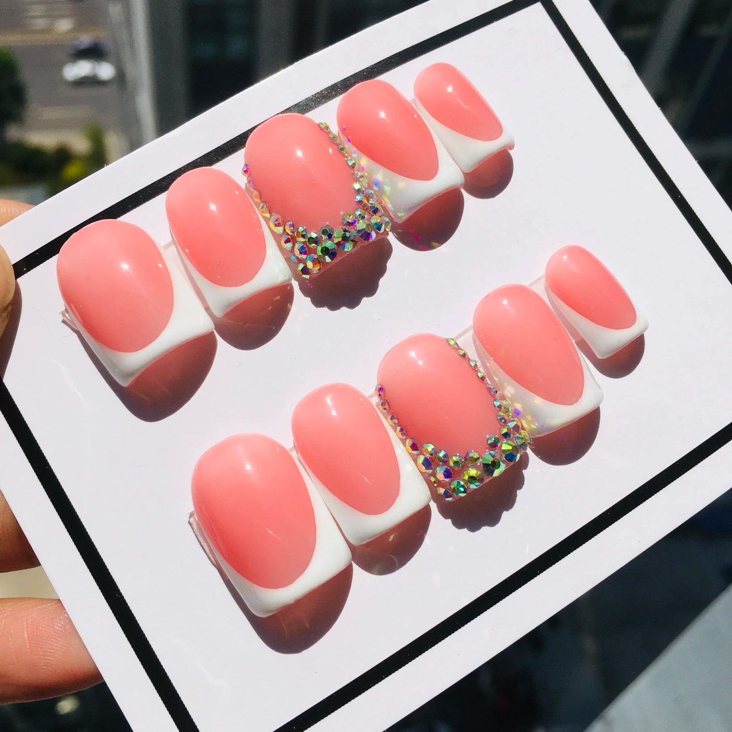 10Pcs Press On Nails Handmade Manicure Medium Almond Nails Summer Cute New 3D Ballet Hot Selling Items Women Nails Wholesale