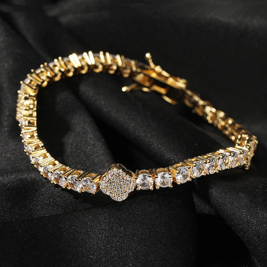 Clover Tennis Bracelet
