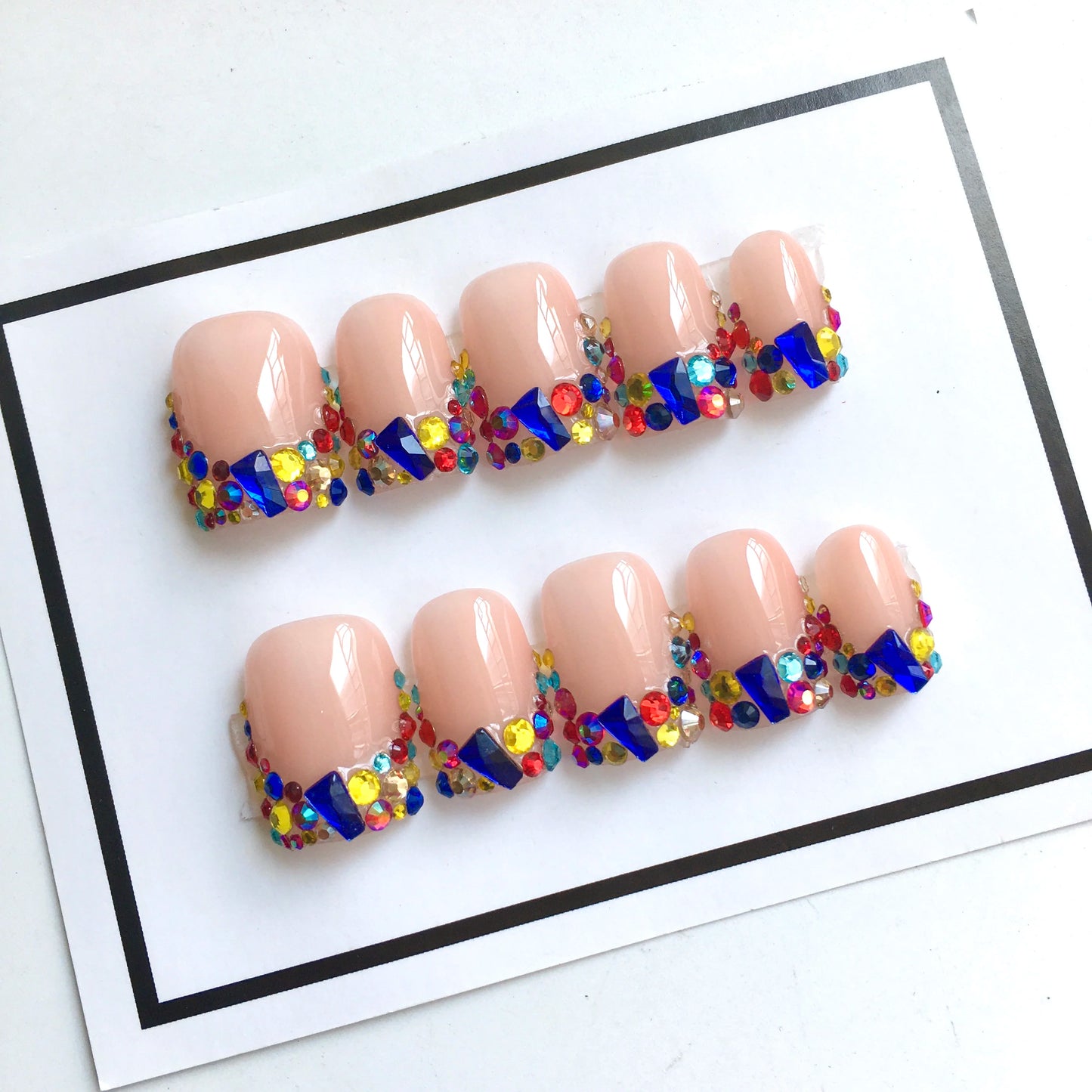 10Pcs Press On Nails Handmade Manicure Medium Almond Nails Summer Cute New 3D Ballet Hot Selling Items Women Nails Wholesale