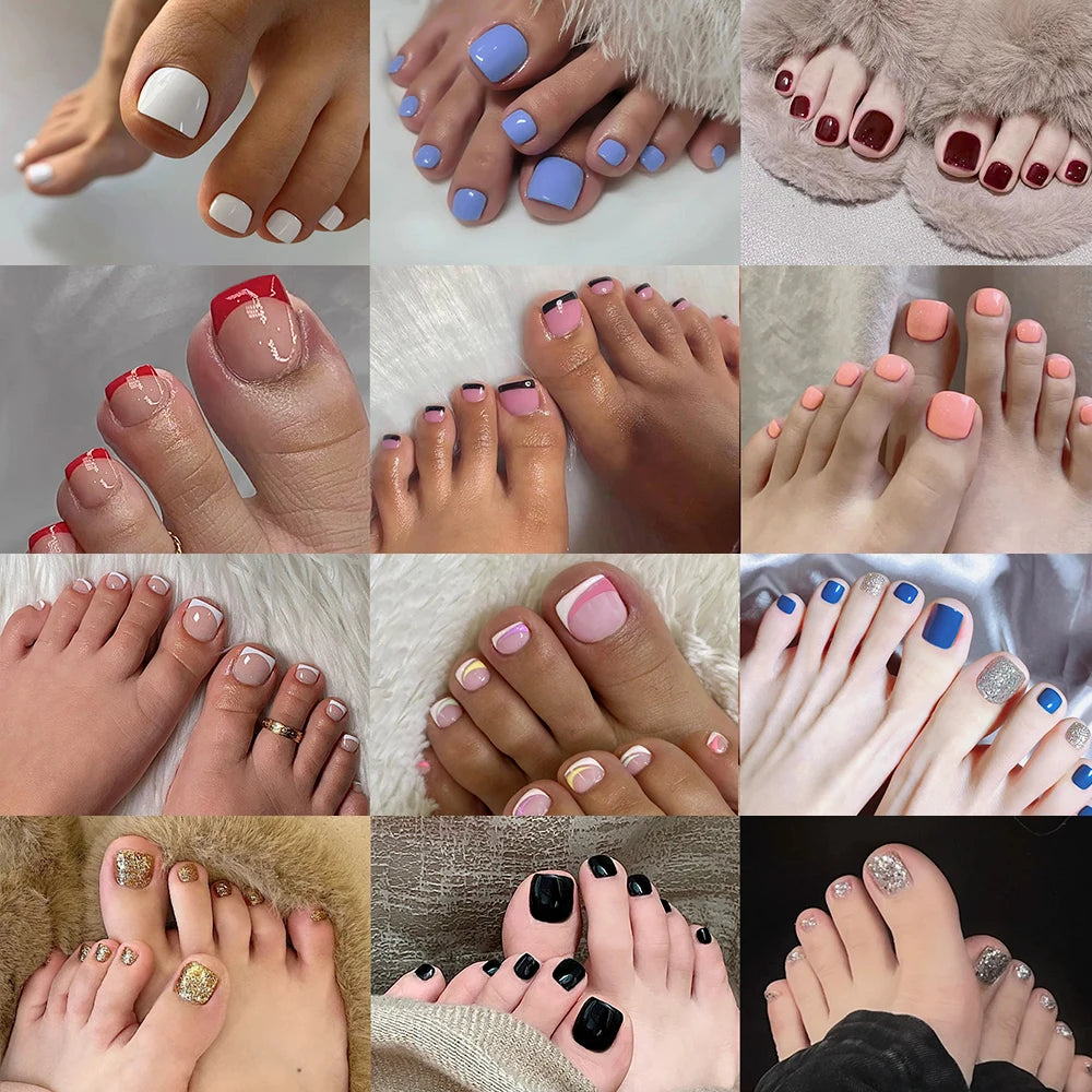 288pcs Mixed Toenails Press on Box