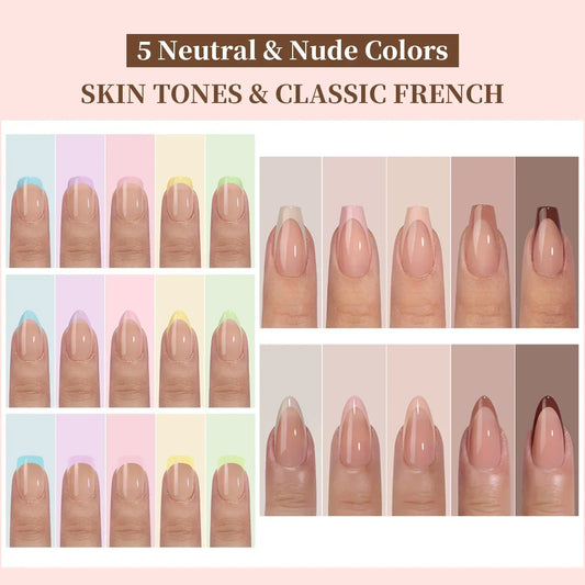 150Pcs Glossy French Tips